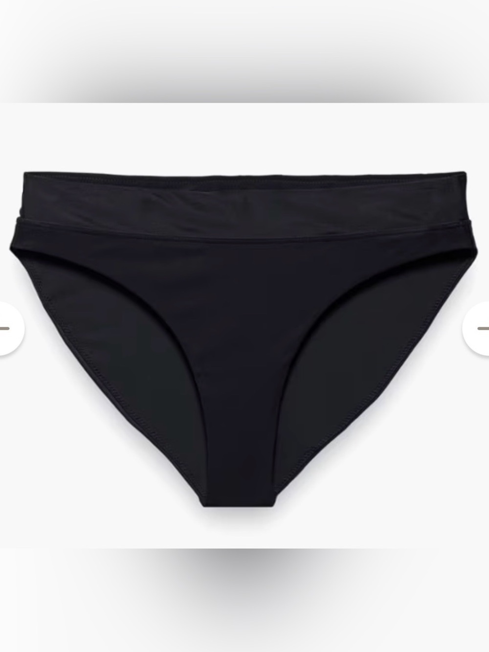 NWT prAna Summer Wave Bikini Bottom Black XL Full Coverage Swim Bottoms $60
